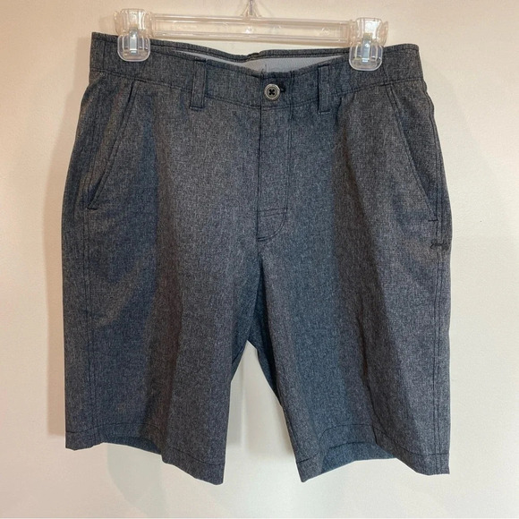 Mens Under Armour Heat Gear Heathered Gray Shorts 32 - Picture 1 of 6